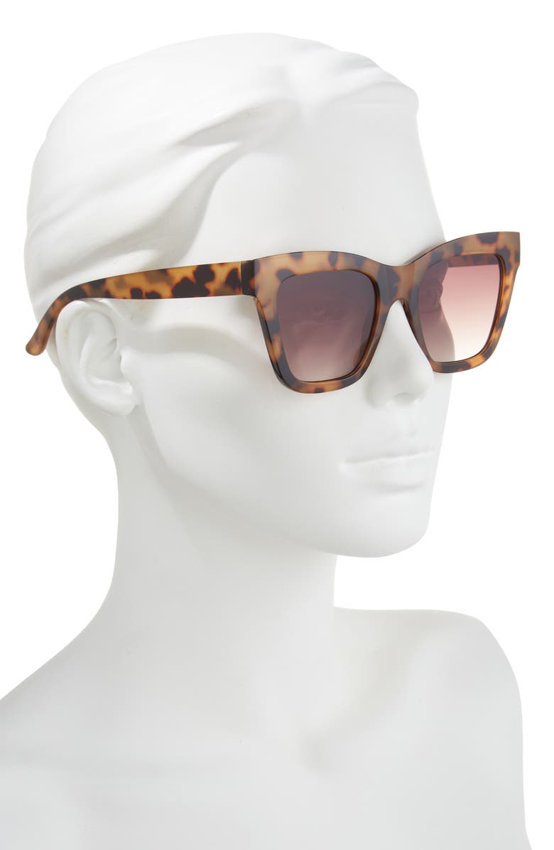 BP. Gradient Chunky Cat Eye Sunglasses, Alternate, color, Tortoise