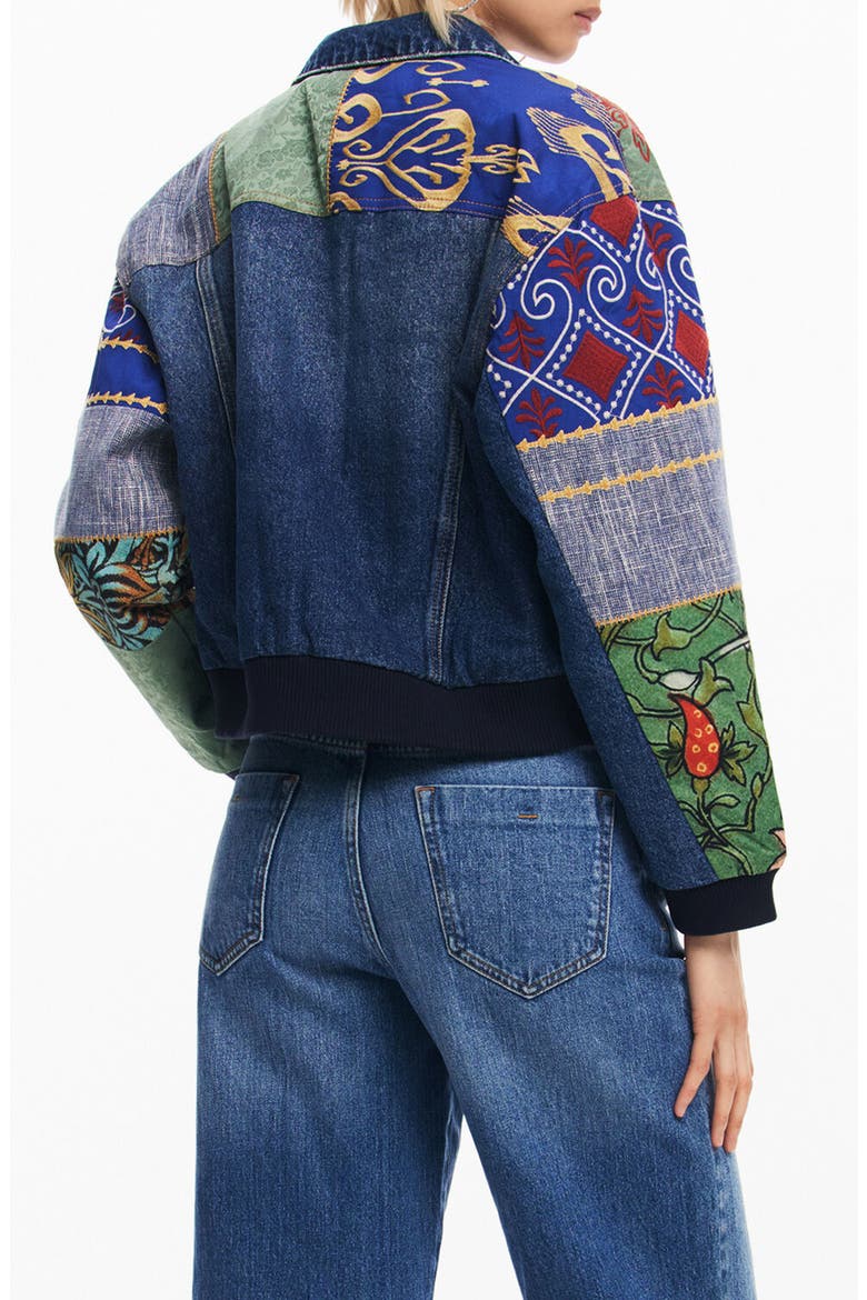 Amsterdam Embroidered Denim Jacket, Alternate, color, BLUE