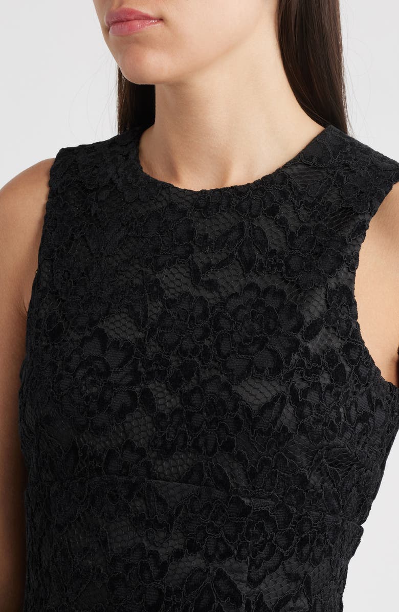 LIKELY Elisie Lace Fit & Flare Cocktail Dress, Alternate, color, Black