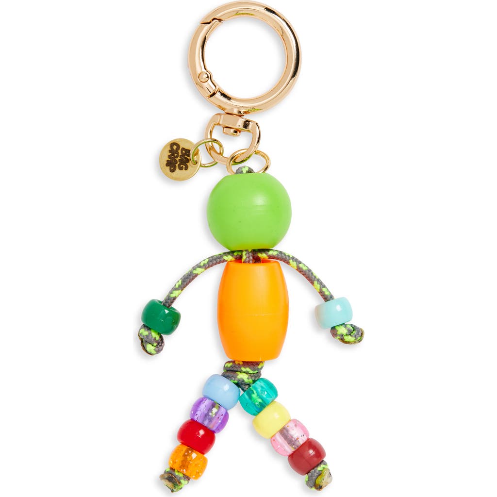 Bag Crap Little Buddy Beaded Bag Charm In Gold