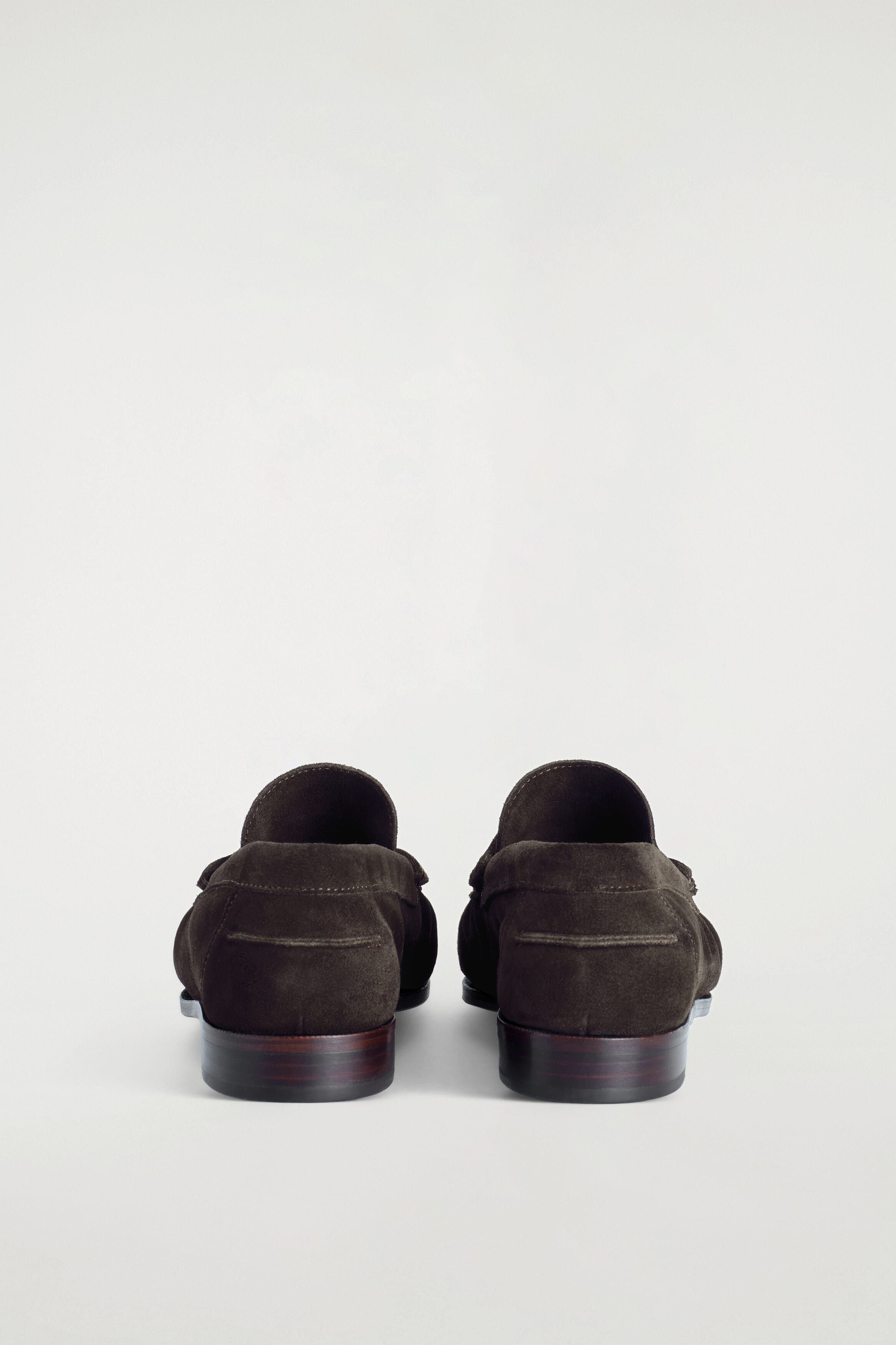 Split Suede Moccasin Loafers, Alternate, color, BROWN