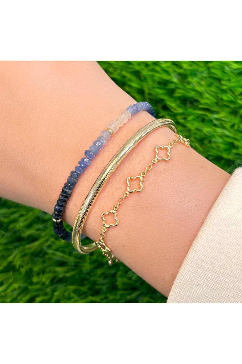 Blue Sapphire Ombre Bead Bracelet, Alternate, color, Blue Sapphire