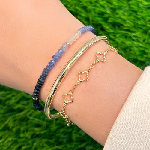 The Lovery Fine Jewelry Blue Sapphire Ombre Bead Bracelet