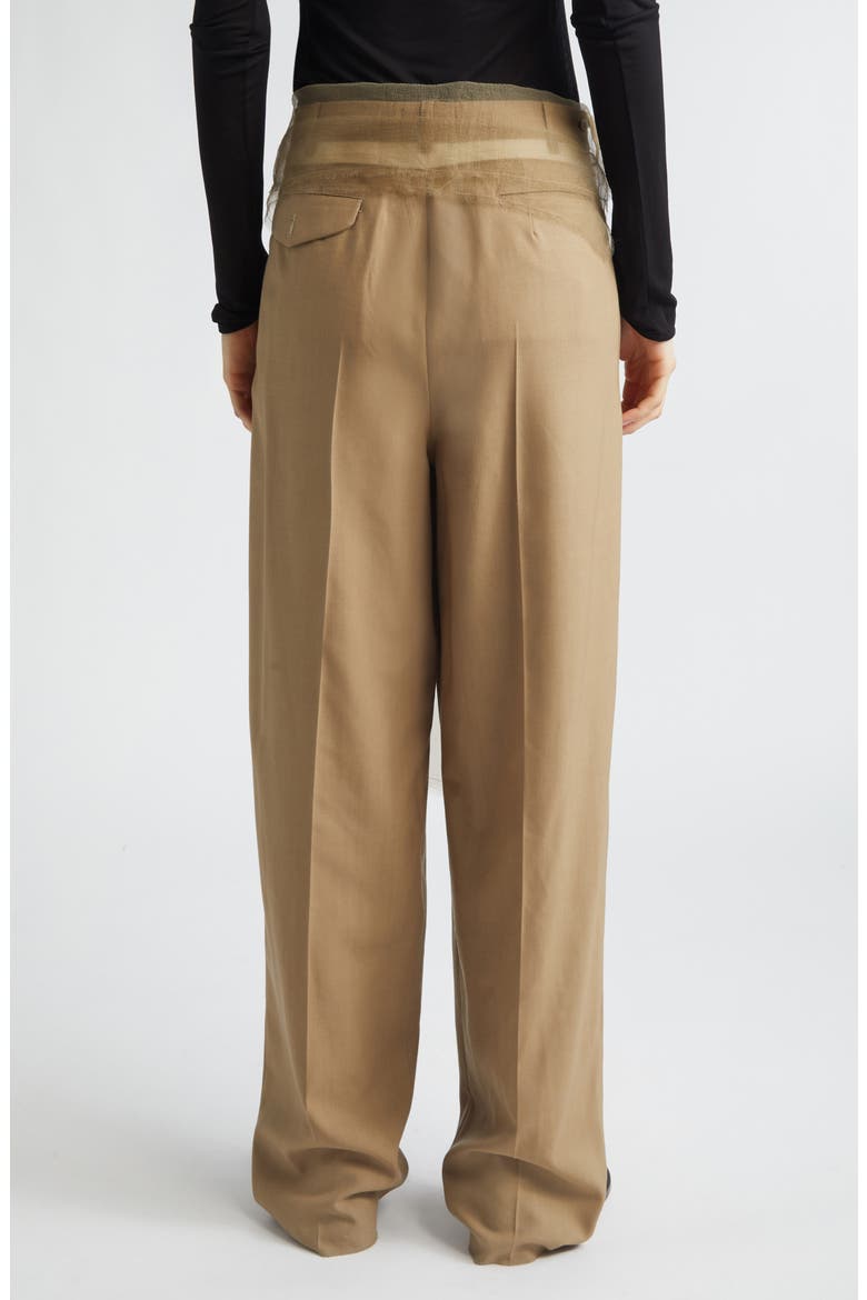 Piccolo Paradiso Pleated Wool Pants, Alternate, color, BEIGE