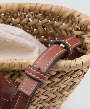 Straw Shopper Tote Bag