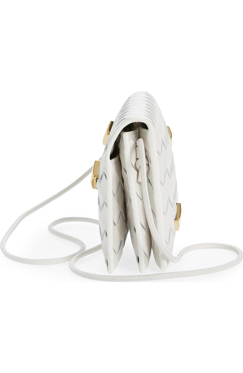 Bottega Veneta Embellished Intrecciato Leather Wallet on a Strap, Alternate, color,