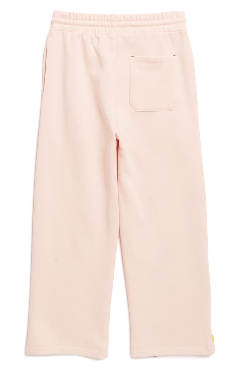 Mini Boden Kids' Heart Appliqué Wide Leg Sweatpants, Alternate, color, 