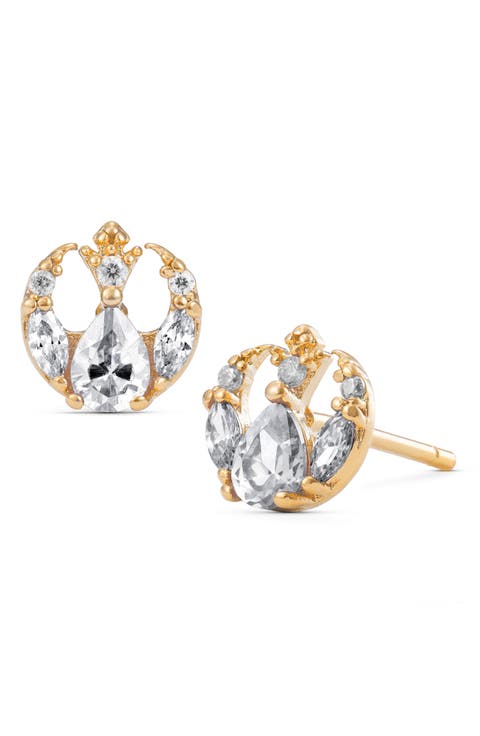 Star Wars™ Rebel Alliance Insignia Cubic Zirconia Stud Earrings