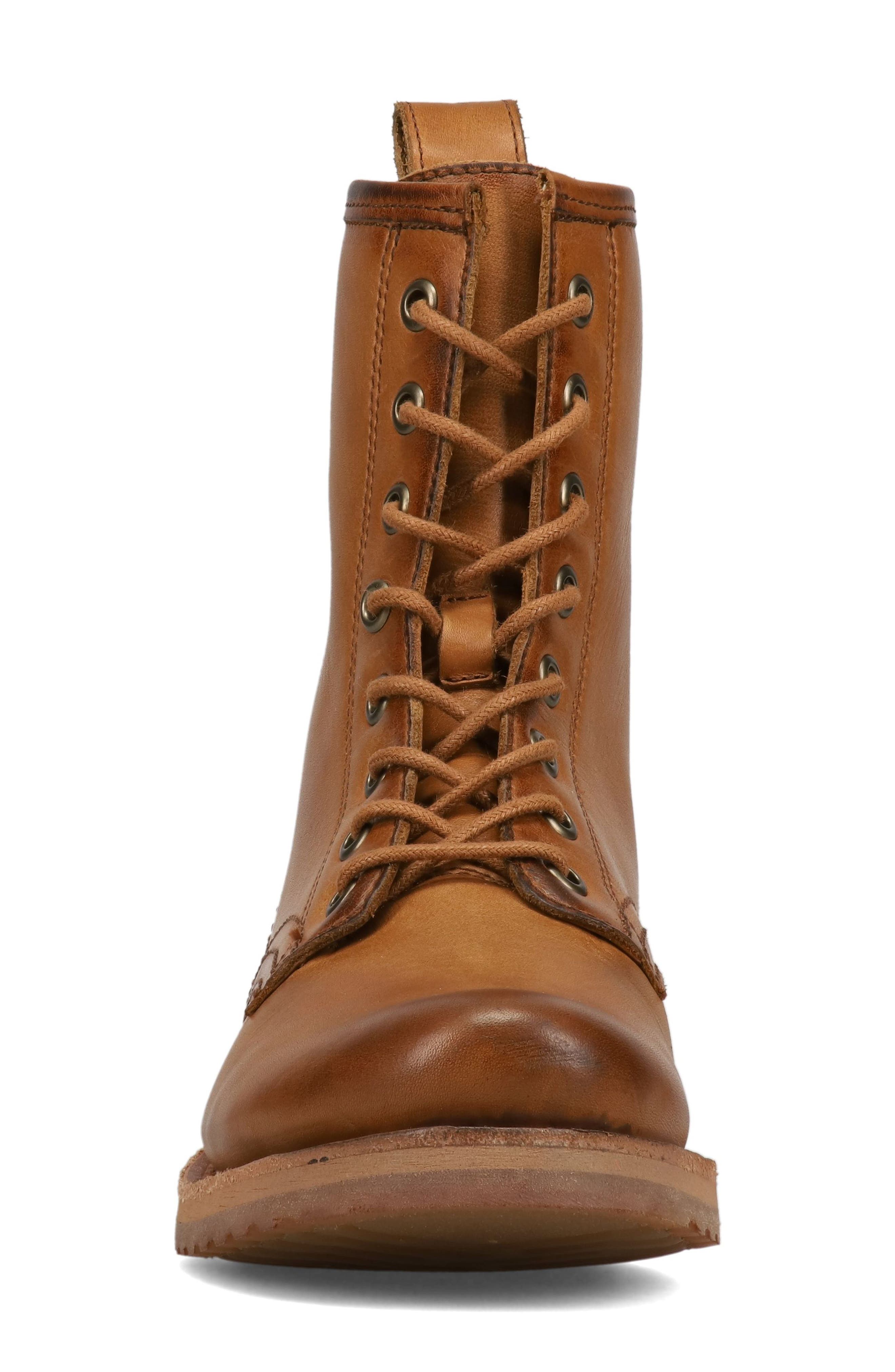Frye Veronica Flex Combat Boot, Alternate, color, Caramel - Avalon