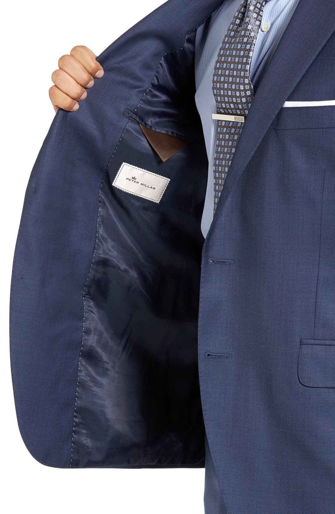 Мужские Peter Millar Flynn Classic Fit Blue Wool Suit — фото 7