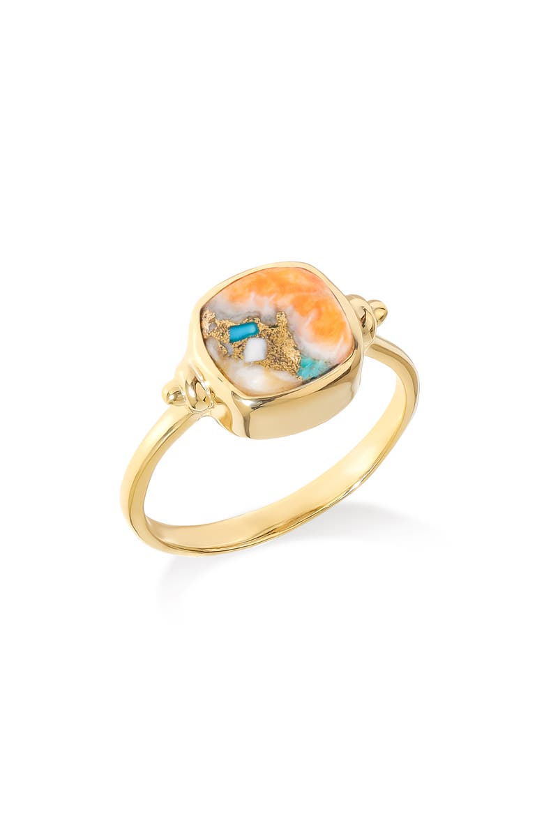 Gemstone Ring, Main, color, ORANGE