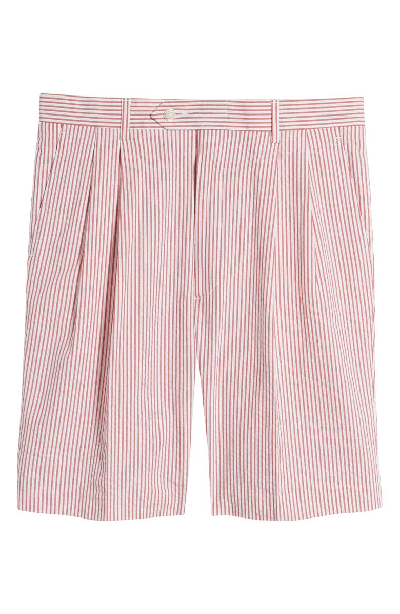Berle Seersucker Shorts, Alternate, color, Red