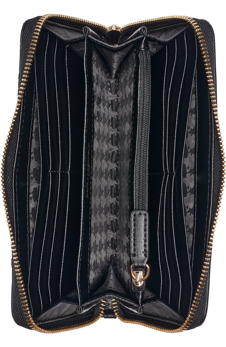 KARL LAGERFELD PARIS Meribel Wallet, Alternate, color, Black/Gold