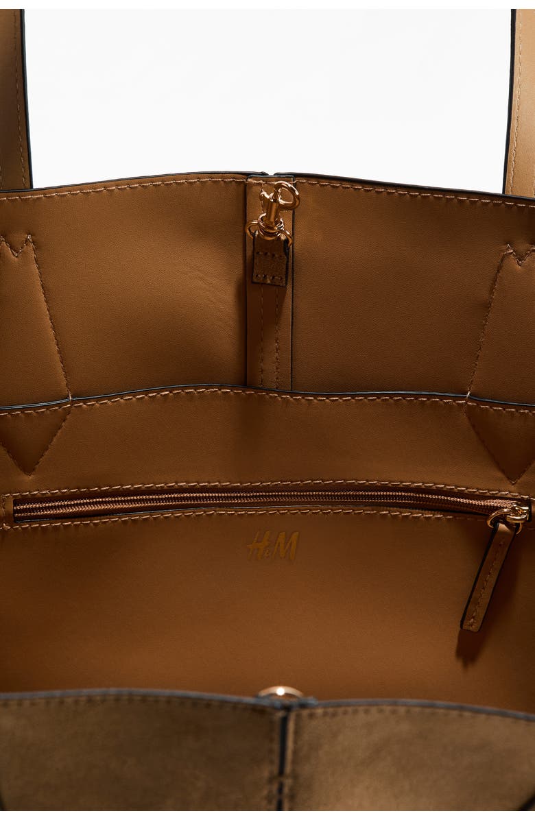 H&M Shopper, Alternate, color, Beige