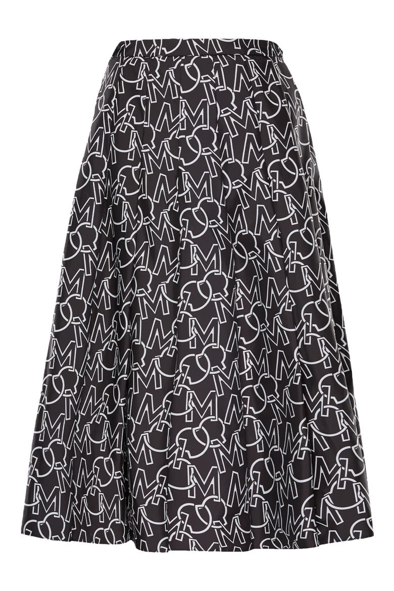 Logo Pleated Skirt, Main, color, GREY