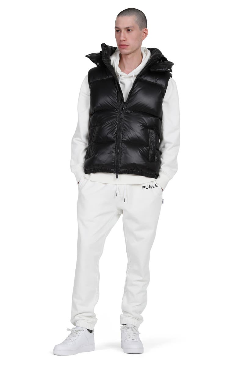 PURPLE BRAND 450 Fill Power Down Puffer Vest, Alternate, color, Jet Black