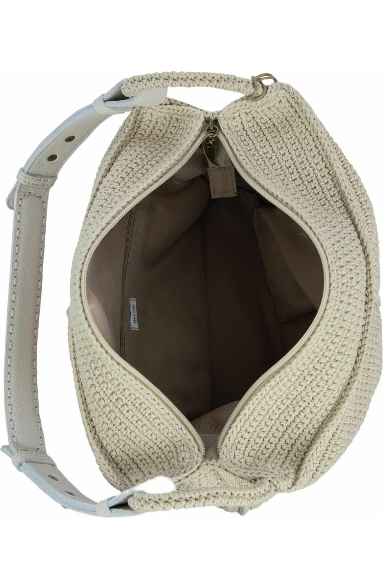 The Sak Los Feliz Hobo Leather Bag, Alternate, color, Ecru