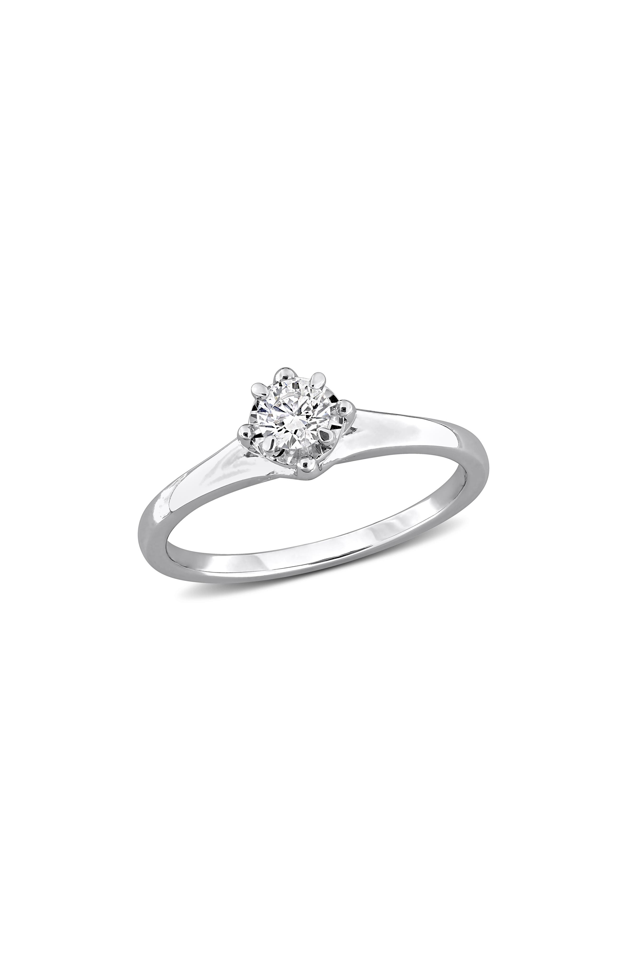 Created Forever Round Lab Grown Diamond Solitaire Ring