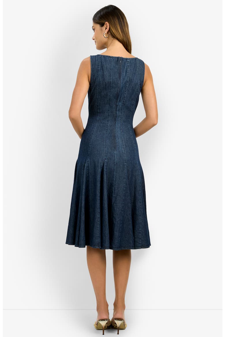 Casima Dress, Alternate, color, Indigo Denim