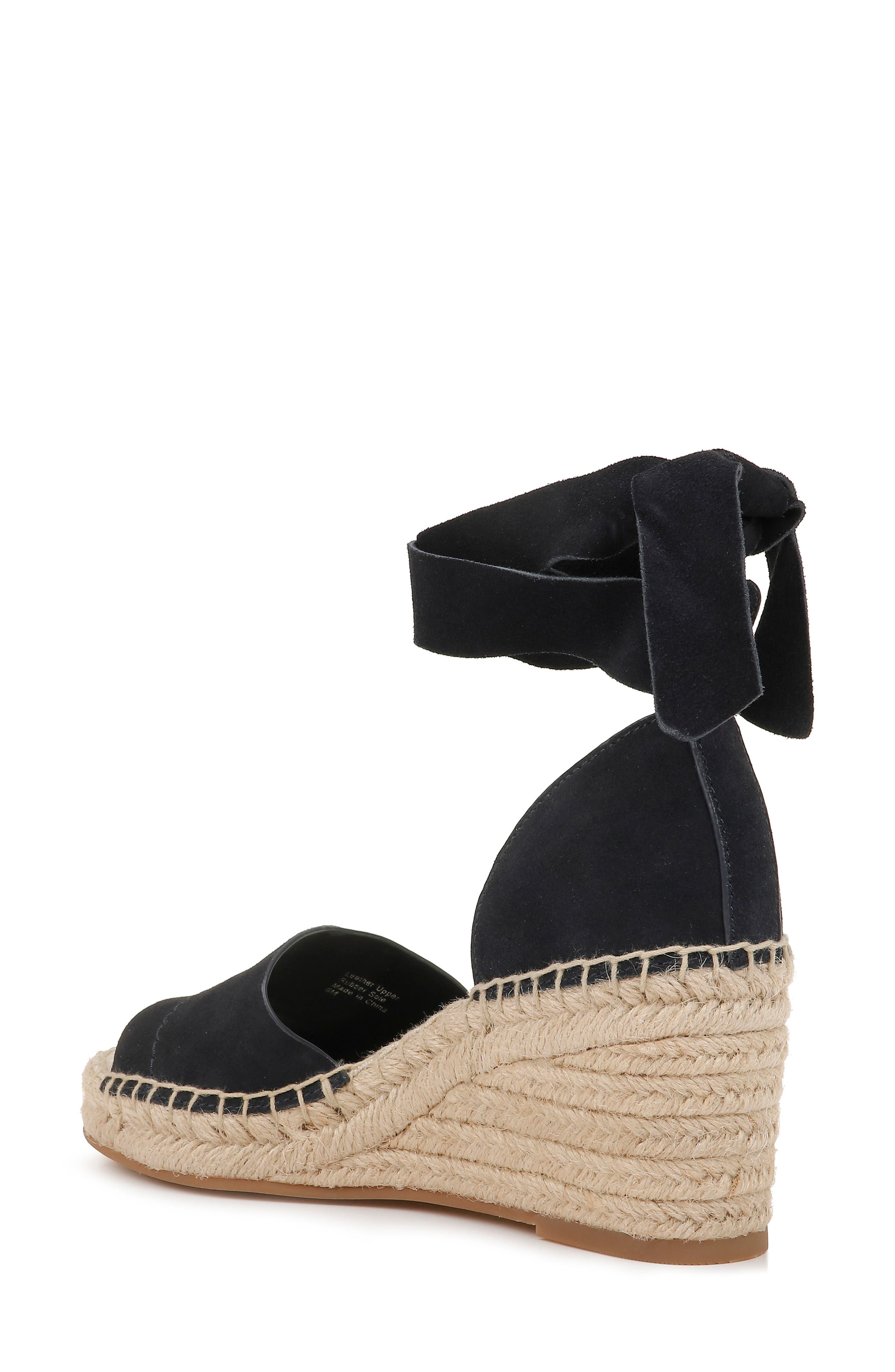 Malissa Espadrille Wedge Sandal, Alternate, color, NAVY SUEDE