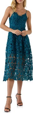 Endless Rose Lace Spaghetti Strap Midi Dress