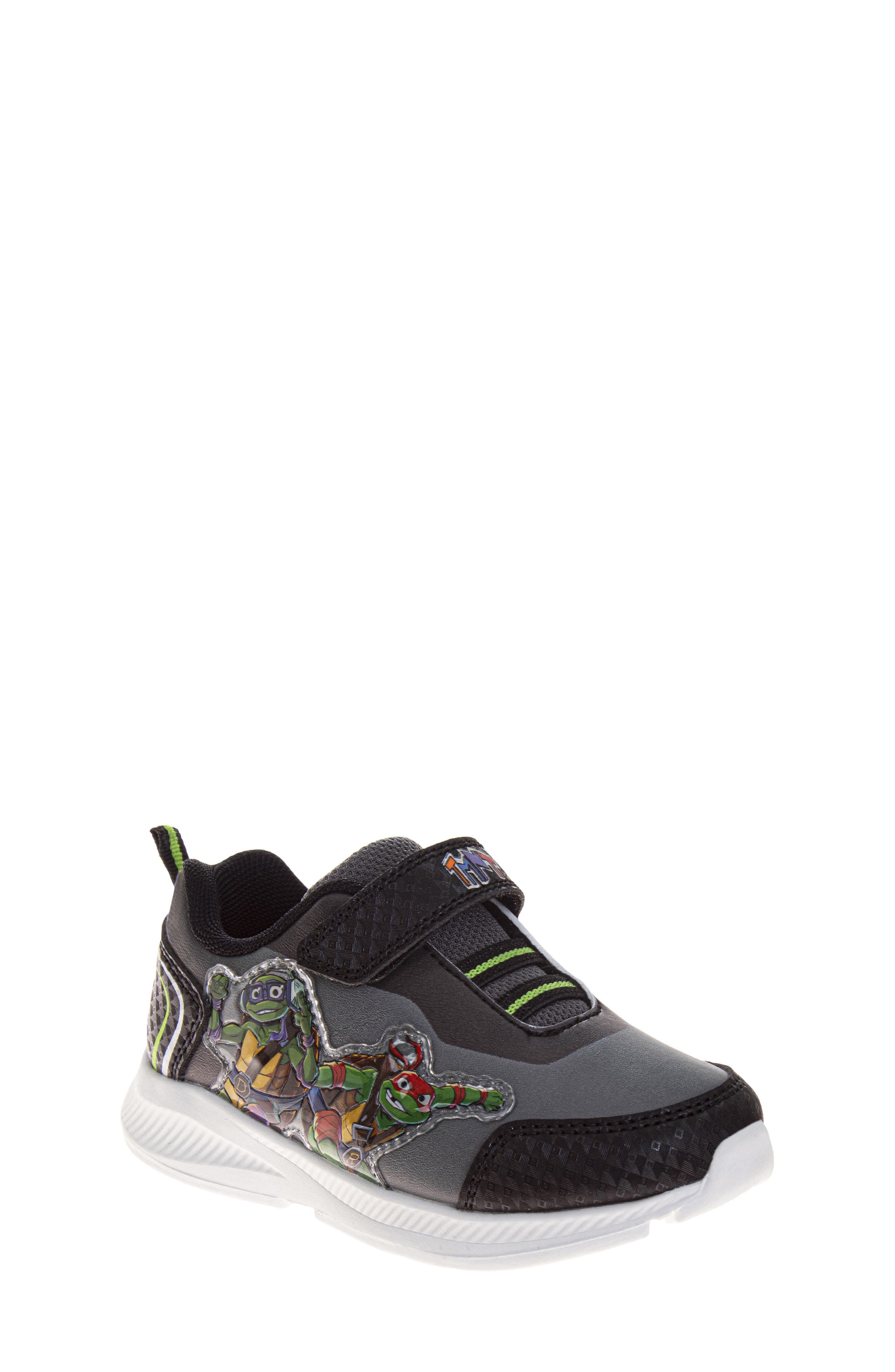 JOSMO Kids
 Teenage Mutant Ninja Turtles Sneaker, Main, color, Grey/ Black