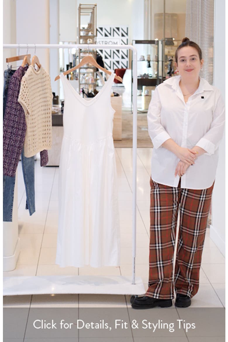 Emmy Mixed Media Midi Dress video