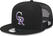 New Era Men's New Era Black Colorado Rockies Team Color Trucker 9FIFTY Snapback Hat