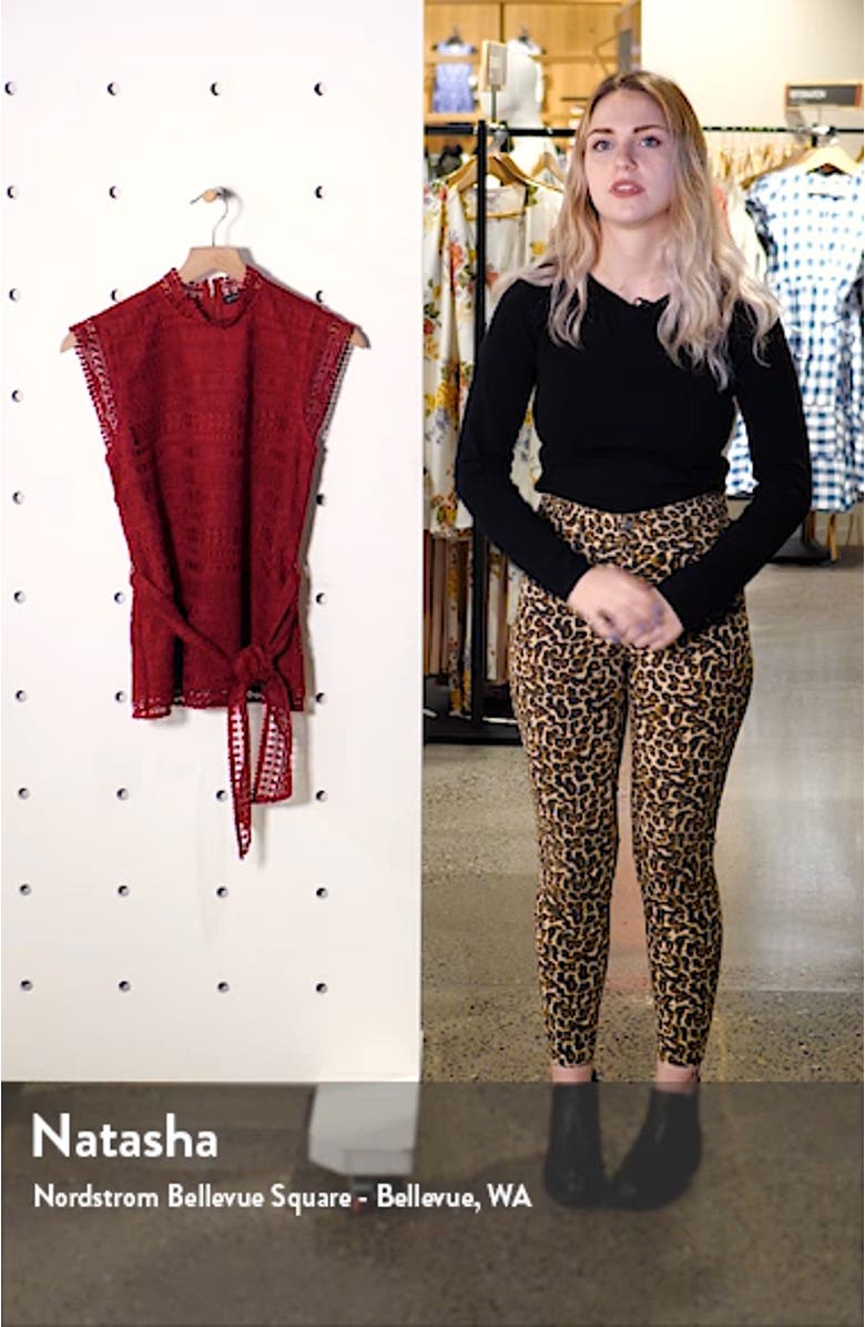 Gibson Belted Lace Top, sales video thumbnail