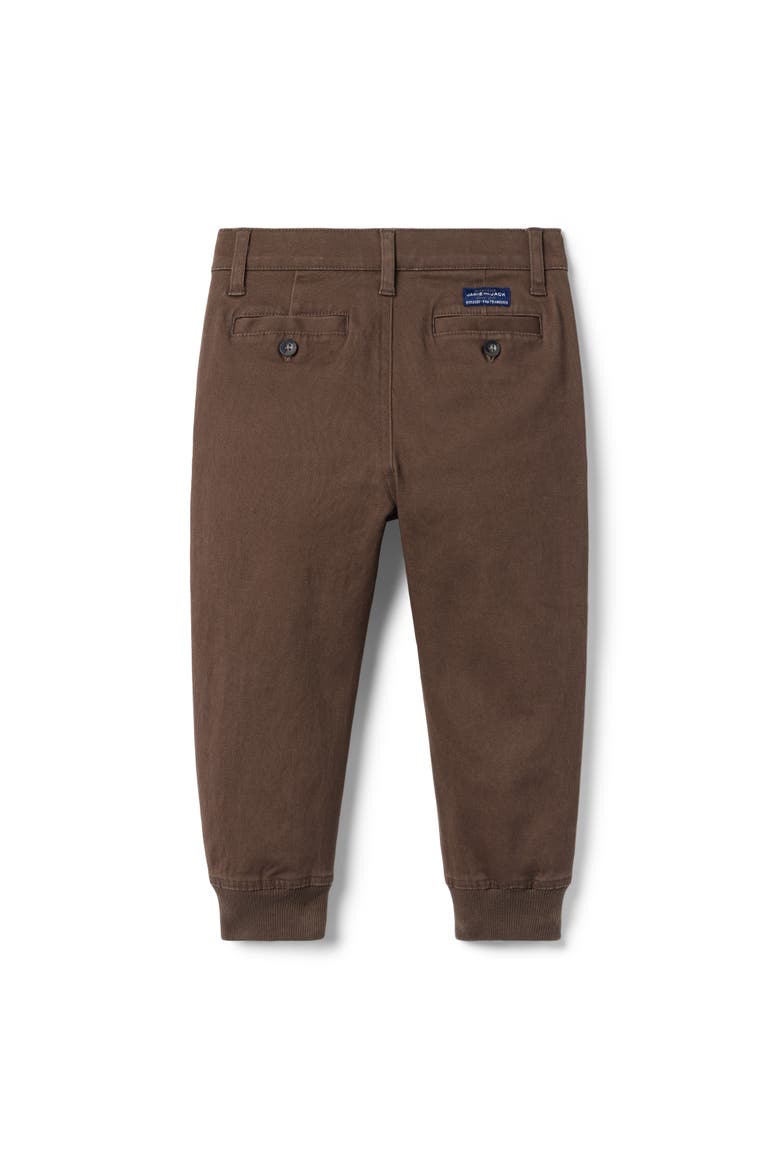 The Button Twill Jogger, Alternate, color, Brown