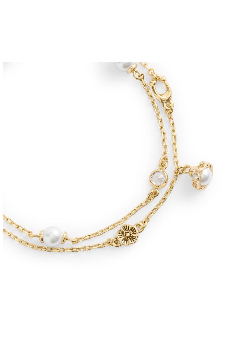 Pearl Charm Multi Strand Bracelet, Alternate, color, PEARL