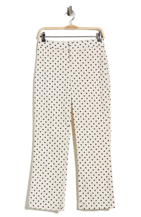 Slim Fit Crop Flare Trousers