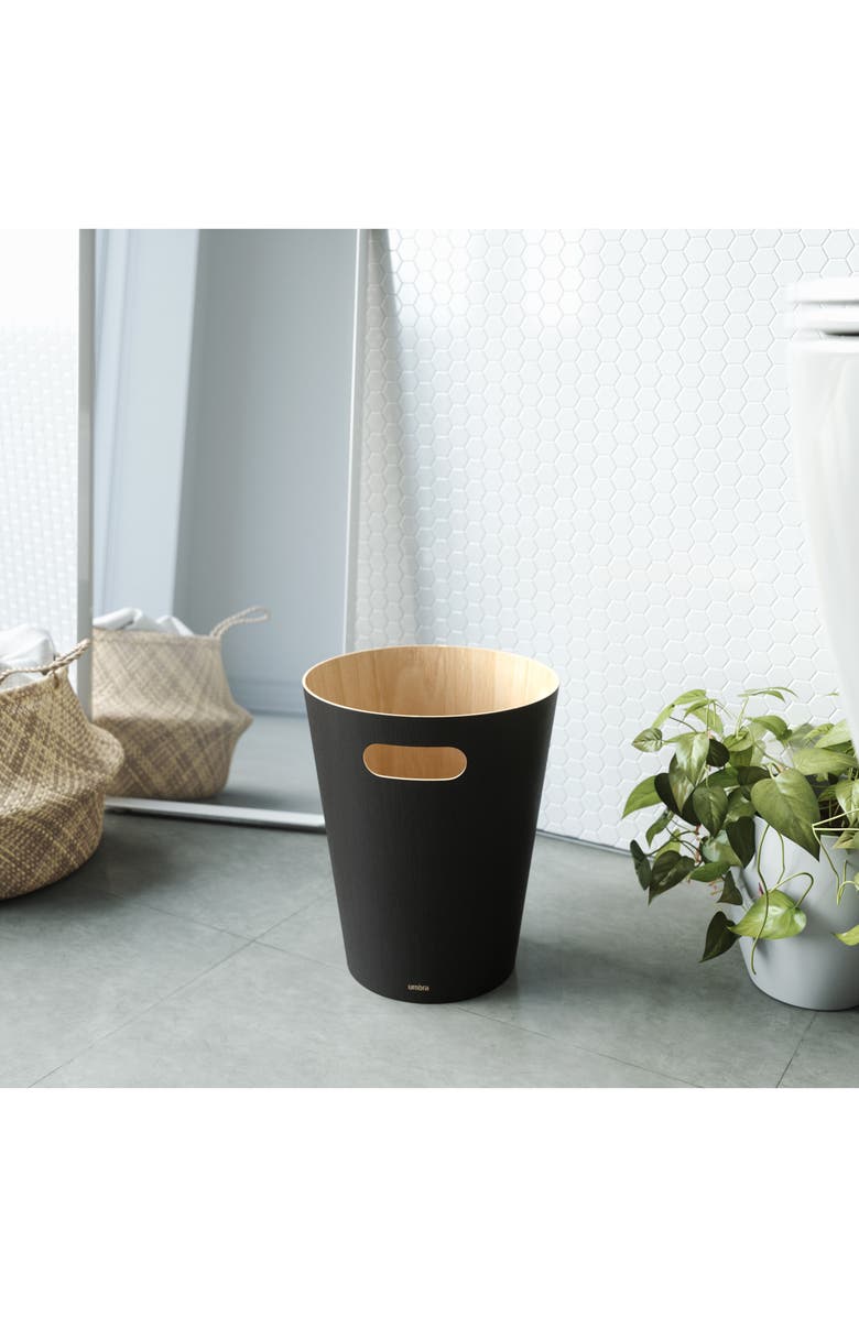 Umbra Woodrow Trash Bin, Alternate, color, 