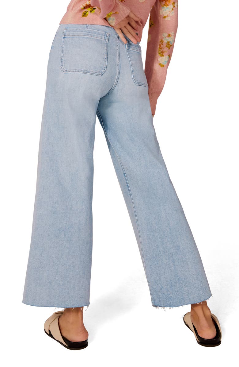 Favorite Daughter The Mischa Raw Hem Wide Straight Leg Jeans, Alternate, color,
