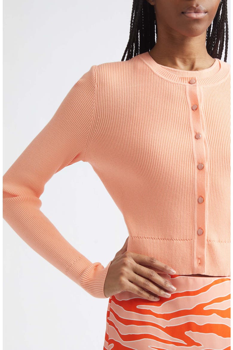 Zoe Crop Cardigan, Alternate, color, SHERBERT
