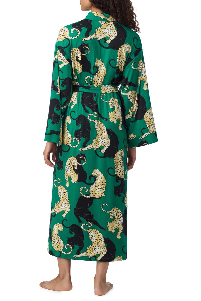 Print Long Robe, Alternate, color, GRN PRT