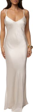 JLUXLABEL Promise Satin Maxi Dress
