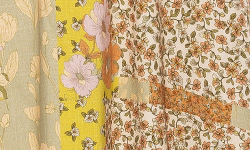 Alexia Admor Kliene Floral Smocked A-line Skirt In Beige Wildflowers
