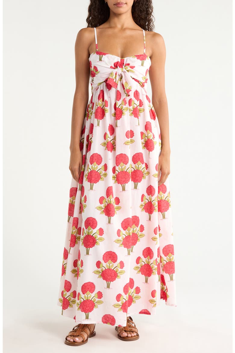 Alexi Floral Organic Cotton Voile Maxi Dress, Alternate, color, BLOOM POEM
