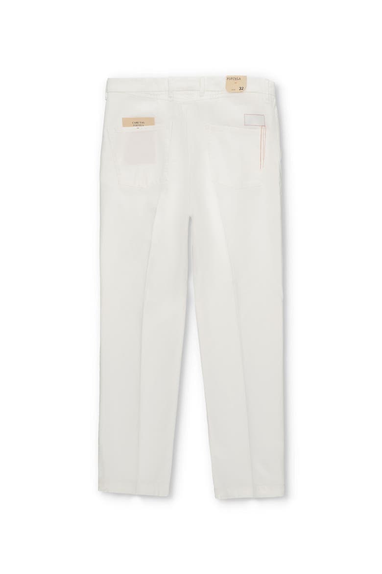 Kent Cotton Indigo Rinse Chino Trousers, Alternate, color, WHITE