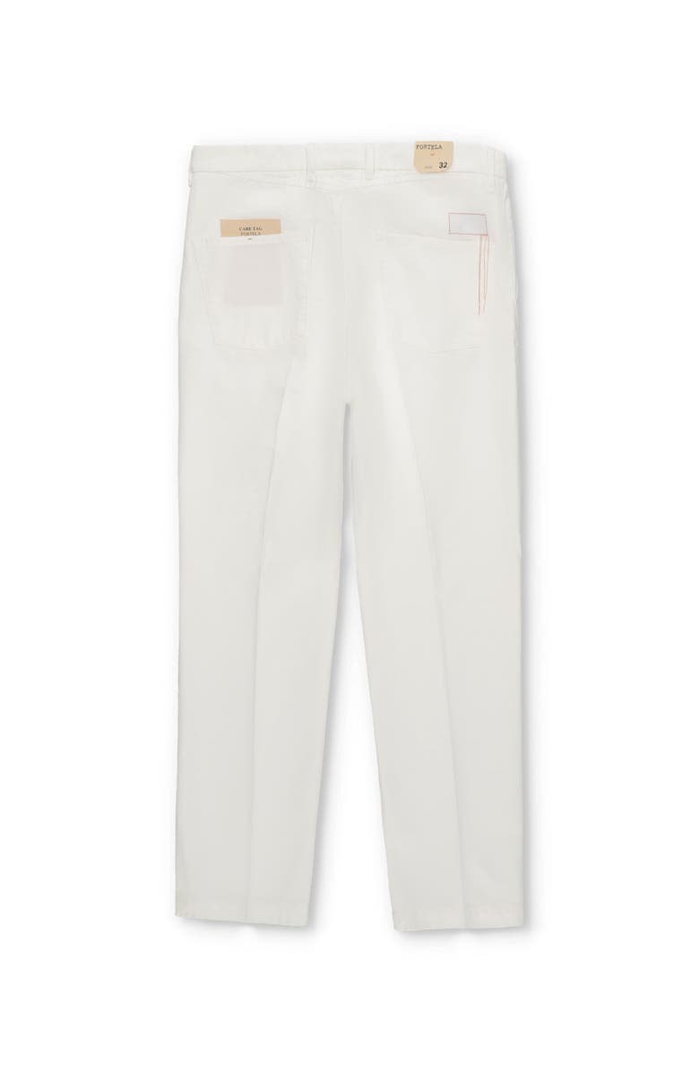 Fortela Kent Cotton Indigo Rinse Chino Trousers, Alternate, color, White