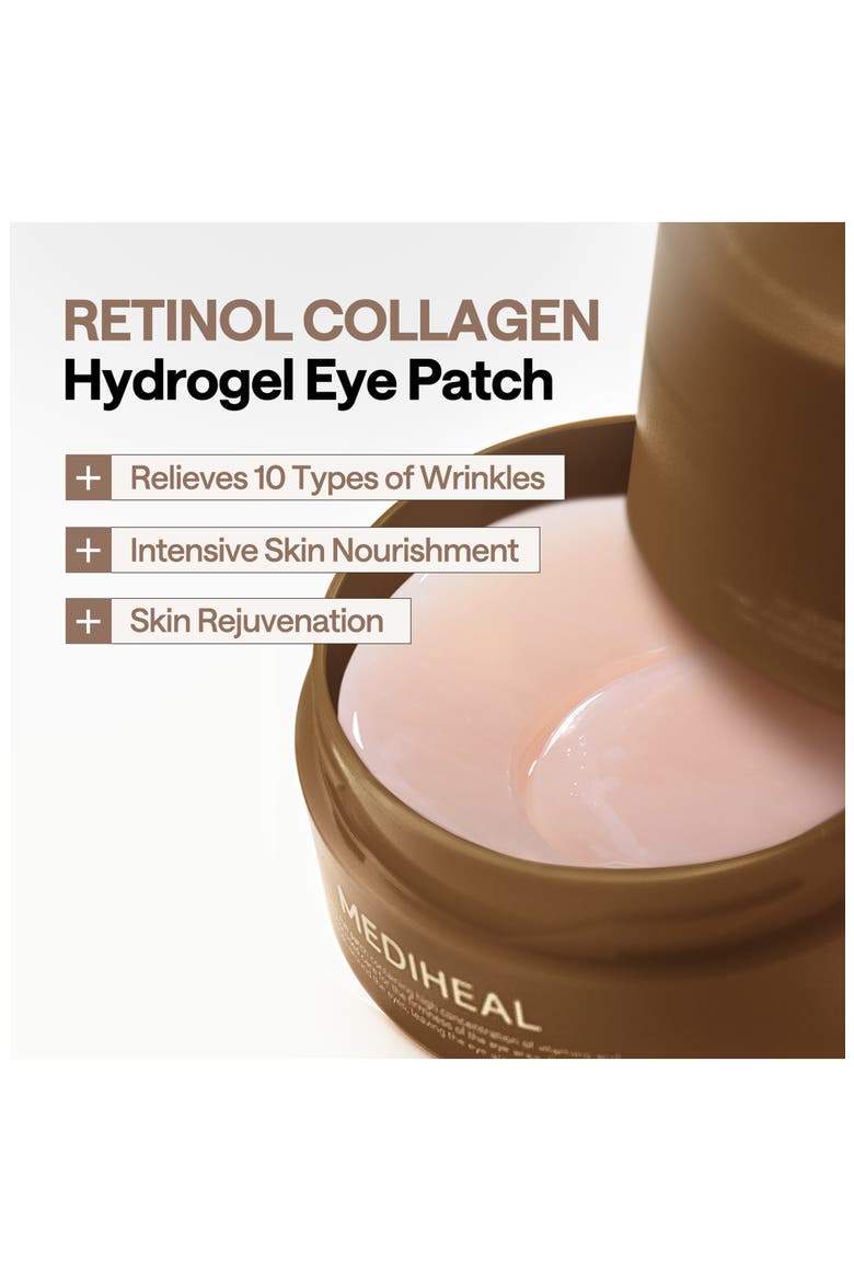 Retinol Collagen Eye Ampoule Patches, Alternate, color, BROWN