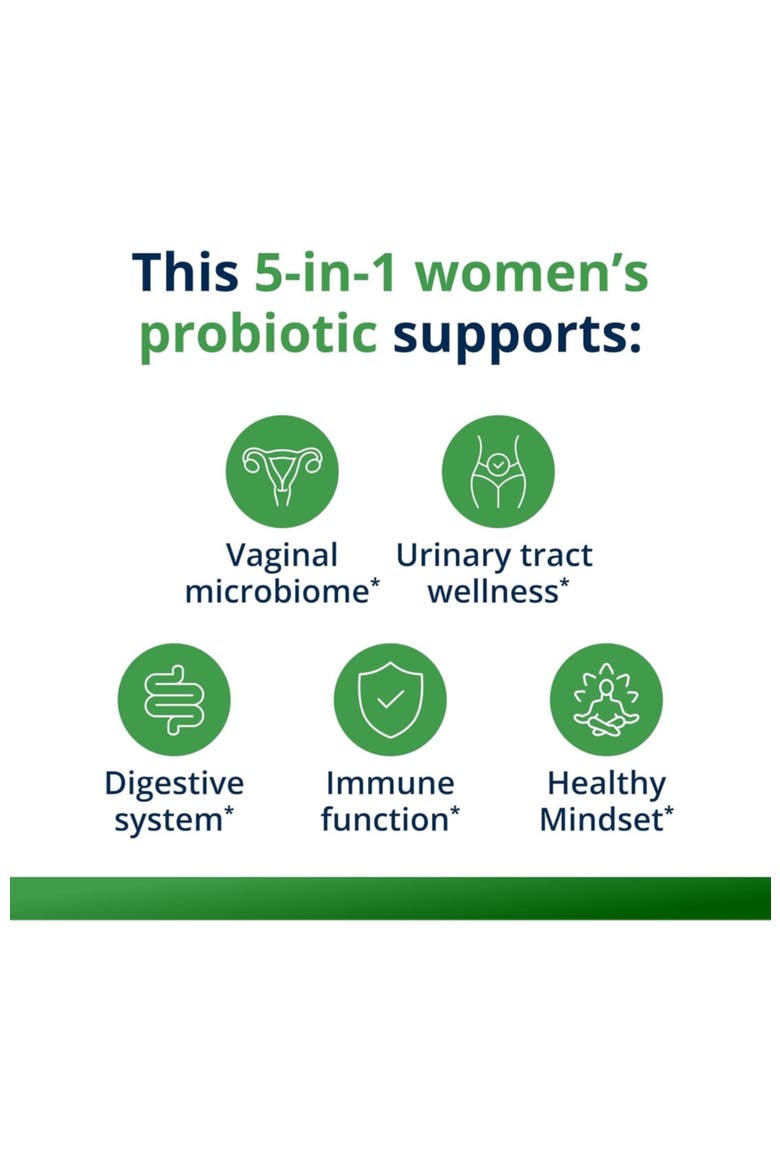UltraFlora Complete Women's Probiotic Multi-Benefit Digestive Health Capsules 30 Capsules, Alternate, color, None