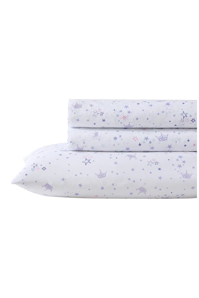 Dancing Stars Print Sheet Set, Main, color, PASTEL PURPLE