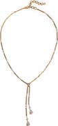 Nadri Hera Faux Lariat Station Necklace