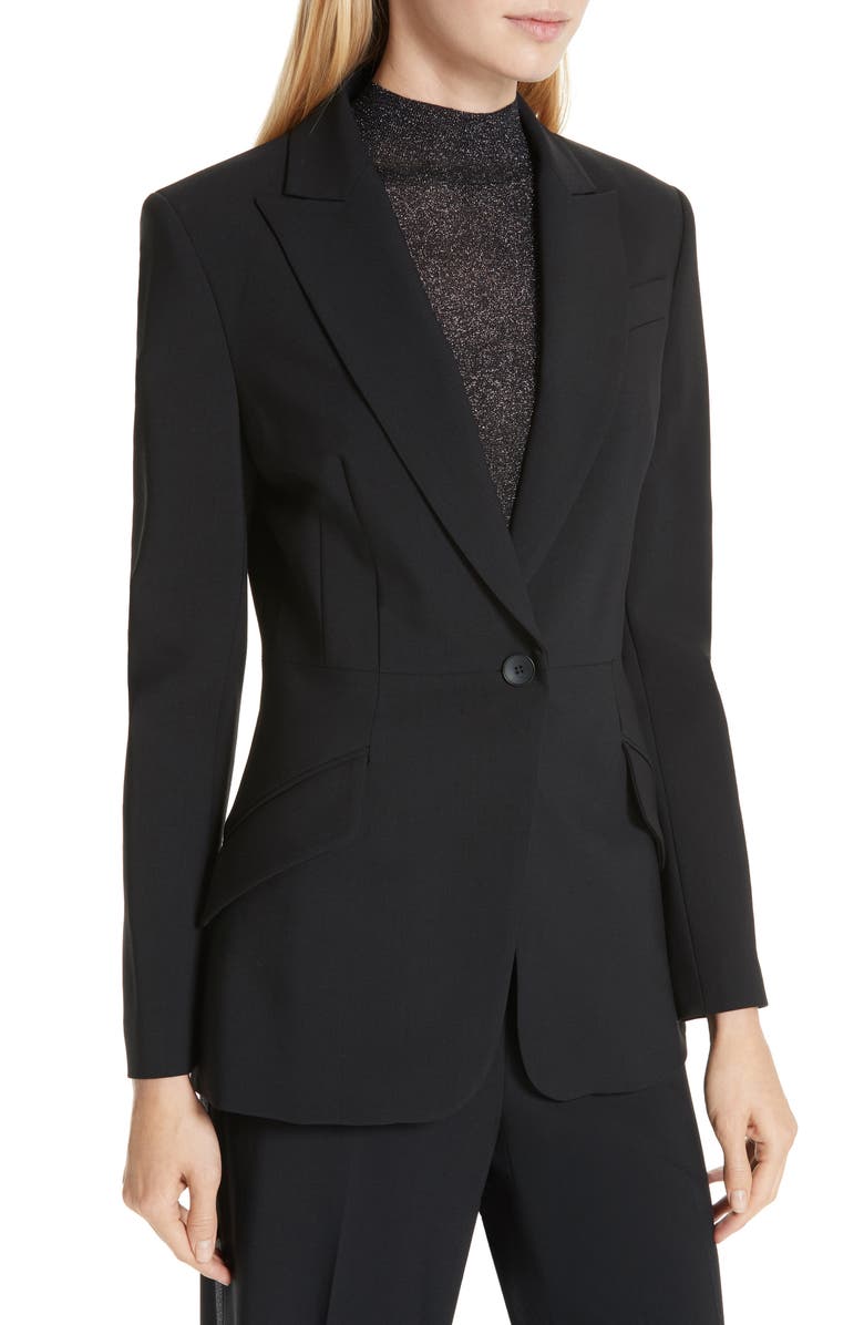 Judith & Charles Milano Stretch Wool Blazer, Alternate, color, 