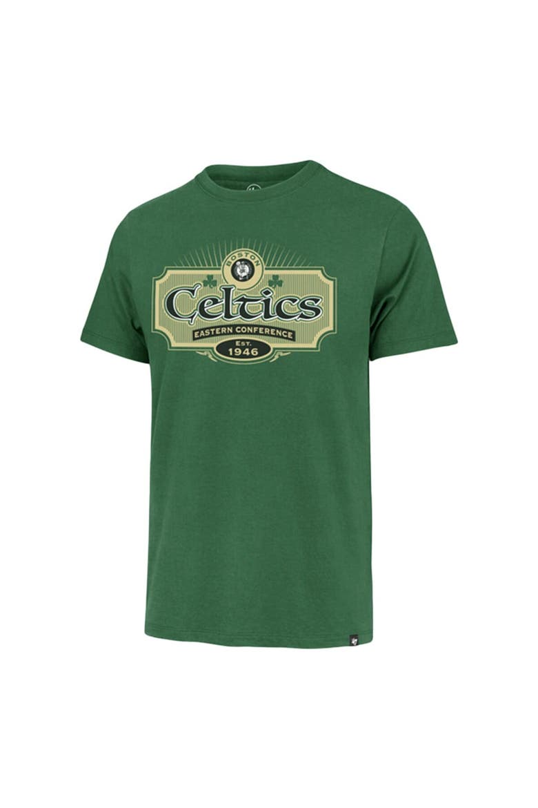 Men's '47  Green Boston Celtics Lucky Team Franklin T-Shirt, Alternate, color, Green