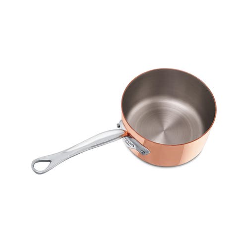 Mauviel M'heritage M'150s 1.9 Qt. Saucepan & Lid Cast Stainless Handle In Brown