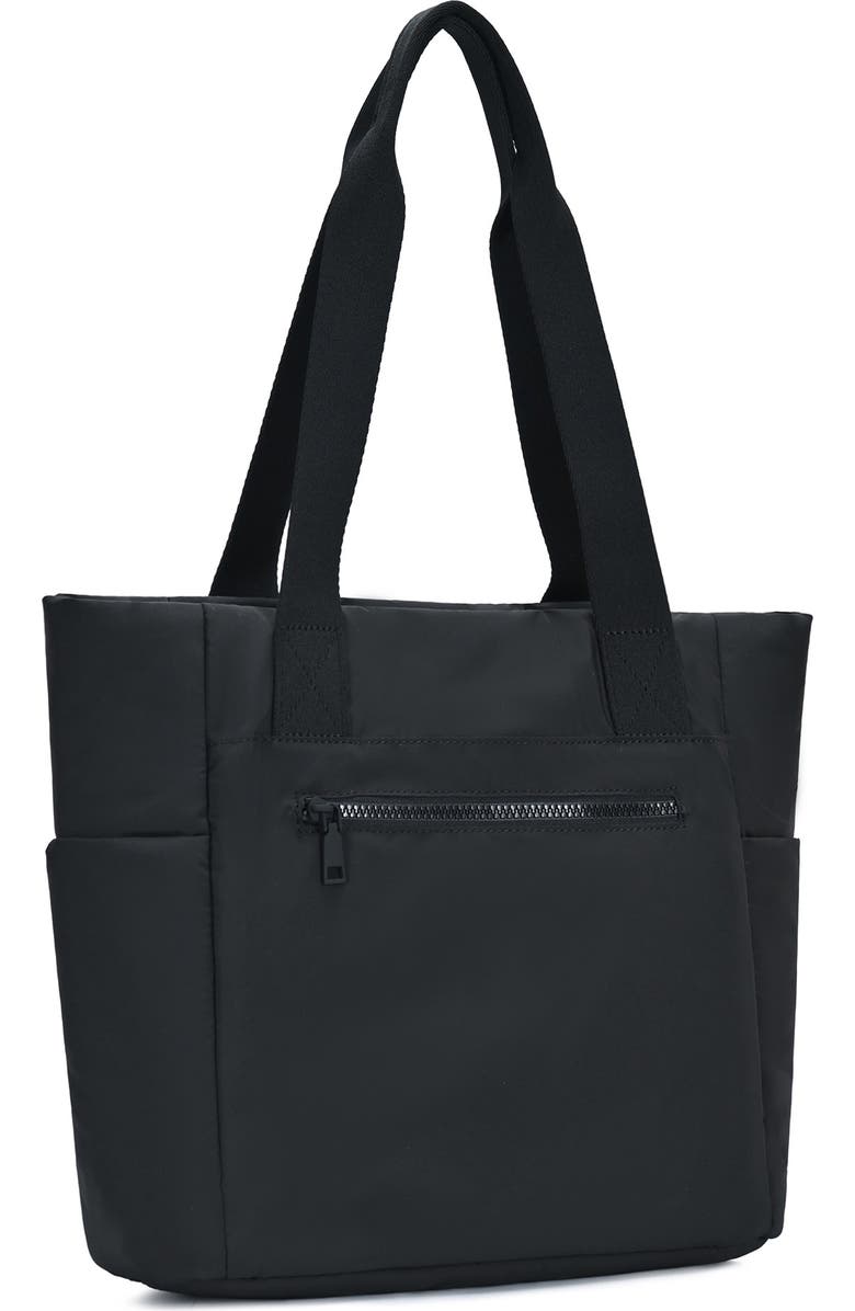 Sasha + Sofi Large Pocket Tote Bag, Alternate, color, Black
