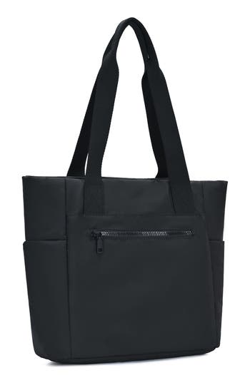 Sasha + Sofi Large Pocket Tote Bag In Black